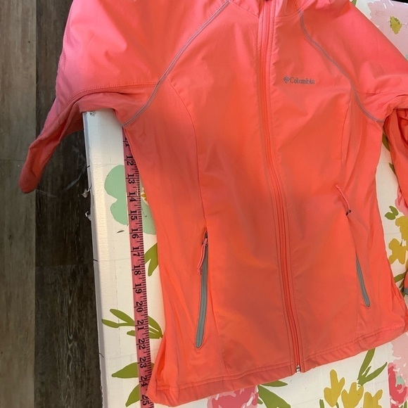 Columbia Jacket Women Medium Sweet
As Softshell Hoodie Pink Long Sleeve
Full Zip - Picture 8 of 8
